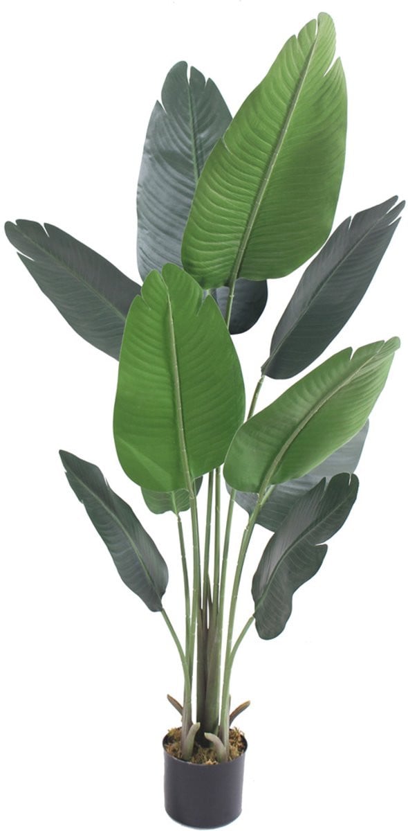 Decovego Kunstmatige Bananenboom, Groene Kunstplant voor Thuis en Kantoor, 130 cm