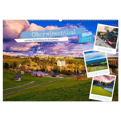 Oberwiesenthal und der Fichtelberg im Erzgebirge (Wandkalender 2027 DIN A2 quer), CALVENDO Monatskalender