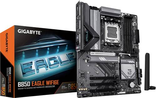 Gigabyte B850 EAGLE WIFI6E Mainboard Sockel (PC) AMD AM5 Formfaktor (Details) ATX Mainboard-Chipsatz AMD B850
