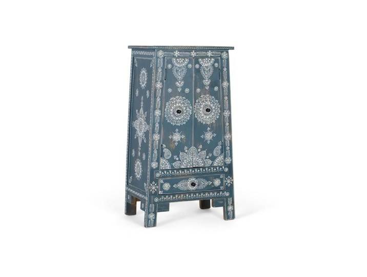 Meuble Auxiliaire - Giner y Colomer - Bois de Mangue et MDF - Peint à la Main - Bleu