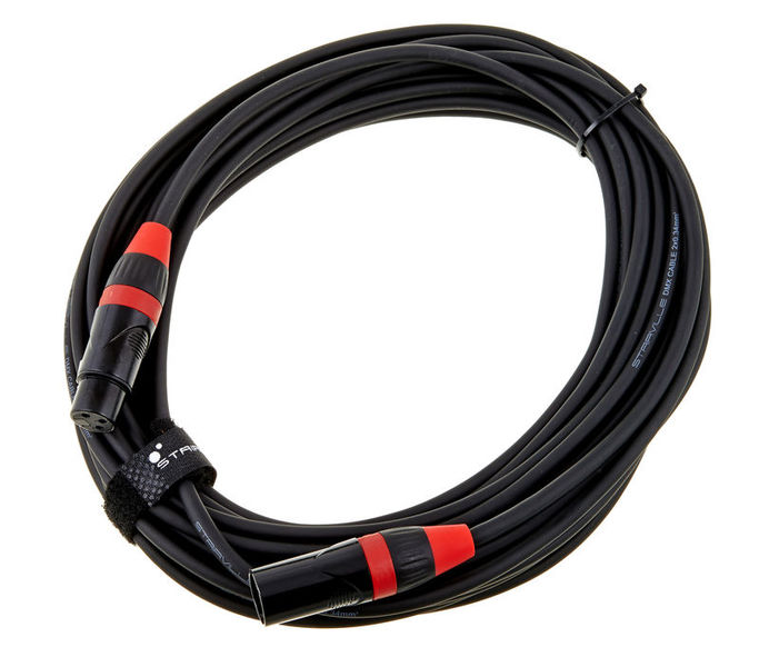 Stairville PDC3CC DMX Cable 10,0 m 3 pin rosso
