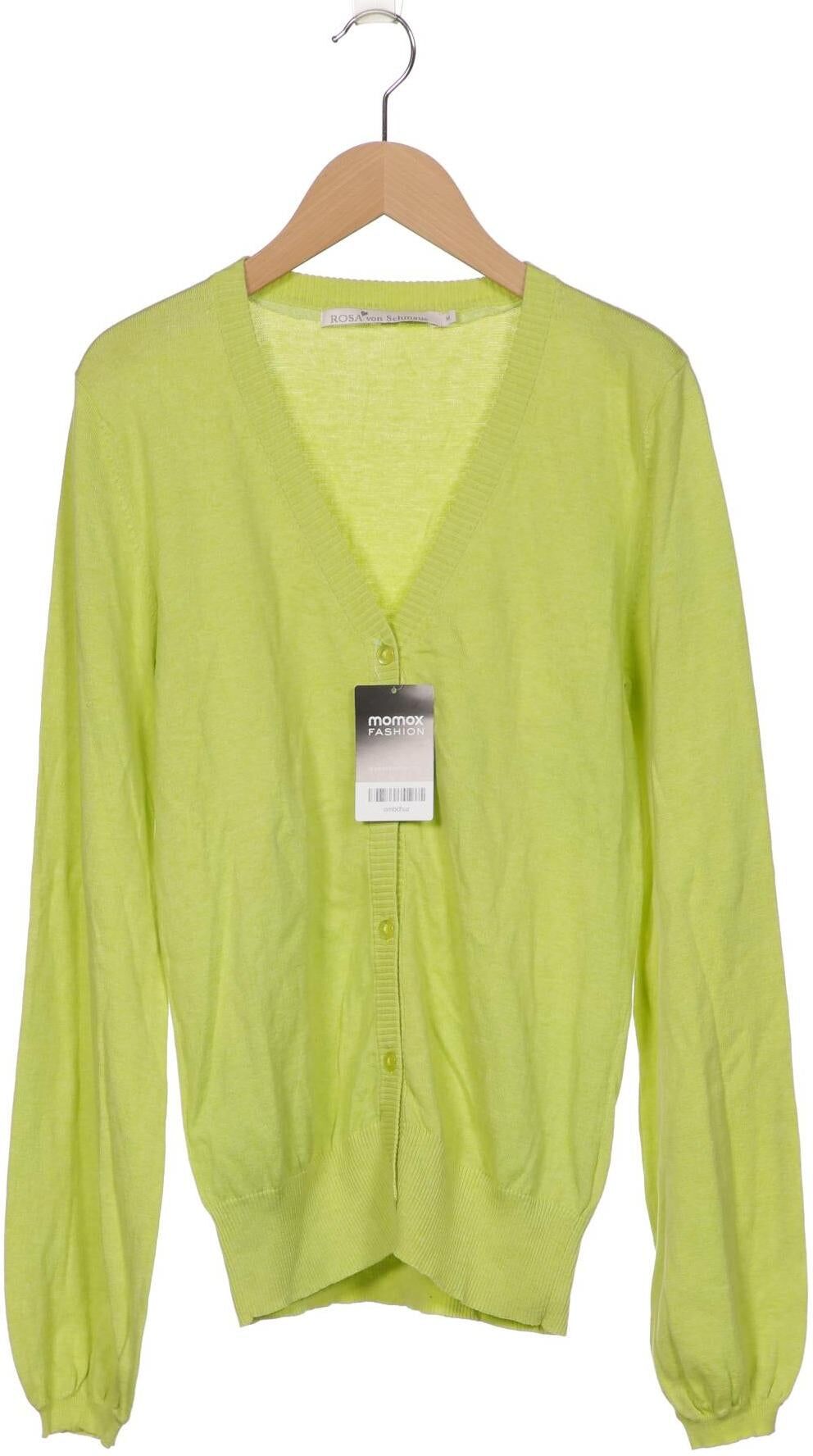 Rosa von Schmaus Damen Strickjacke, Hellgrün, Gr. M, Baumwolle / Kaschmir - Second Hand