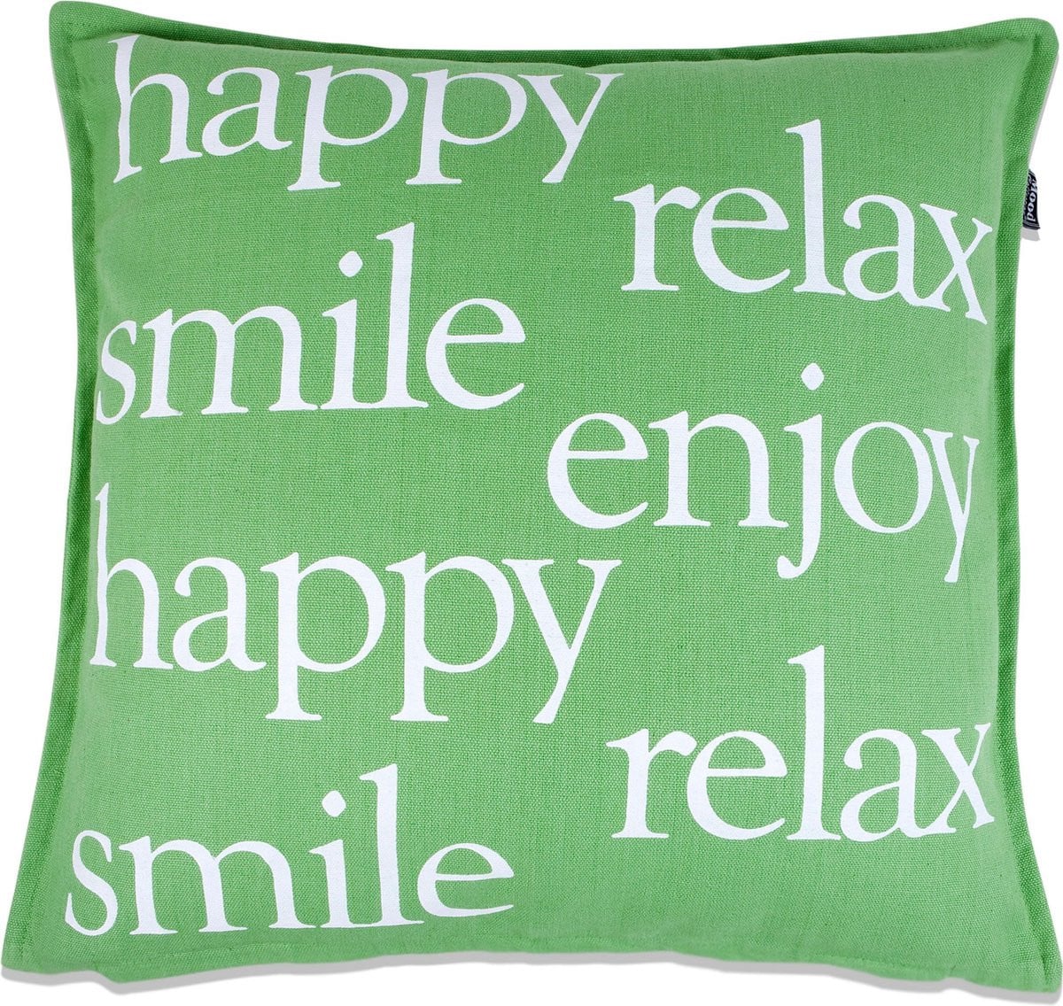 In The Mood Sierkussen PRINT HAPPY groen polyester