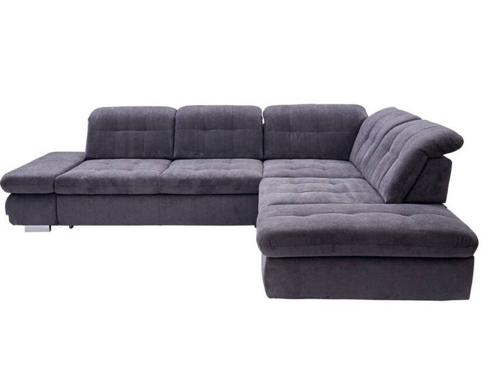 Wohnlandschaft LANCE 323 x 260 cm Stoffbezug belle black