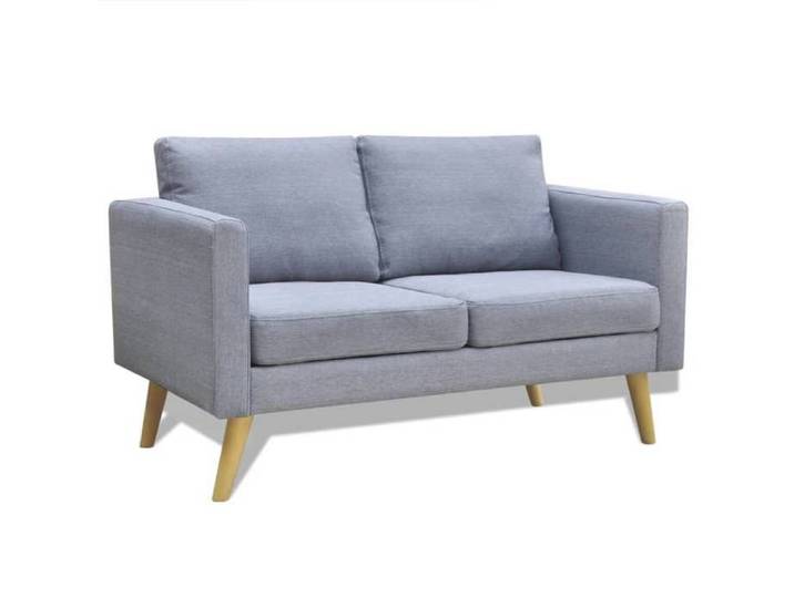 SALE 2025 Canapé fixe - Canapé à 2 places tissu - gris clair - 116x70x73 cm 21 45 Kg 1993