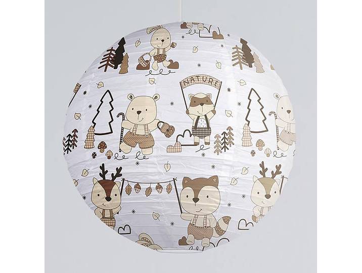 Lampenschirm Nature Ø 45cm Weiß