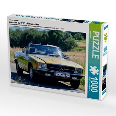 CALVENDO Puzzle Ein Motiv aus dem Kalender Mercedes SL W107 - Ein Klassiker | 1000 Teile Lege-Größe 64 × 48 cm Foto-Puzzle für glückliche Stunden