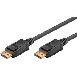 goobay Anschlusskabel DisplayPort 2.1 schwarz 1.0 m schwarz