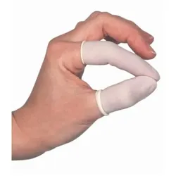 Fingerlinge aus Latex Ampri Gr. S puderfrei, nicht steril, gerollt, 100 Stück/Beutel