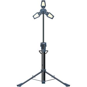 Scangrip Baustrahler Tower 12 Connect, für 18 V / 20 V Akkus, dimmbar, mit Stativ, LED, 80 Watt, 12.000 Lumen
