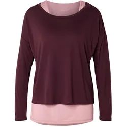 Tchibo - 2-in1-Sportshirt - Damen - Gr. L - weinrot