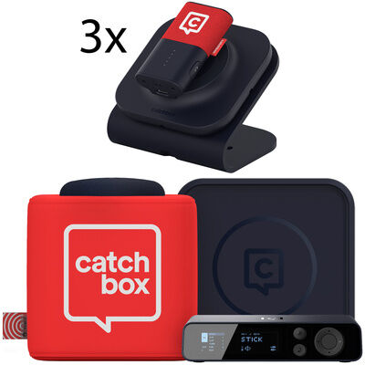 Catchbox Plus Hub4 1Cube 3 Clip Red Noir