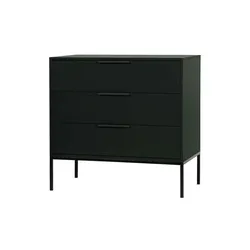 WOOOD Kommode  Adam , schwarz , Maße (cm): B: 94 H: 93