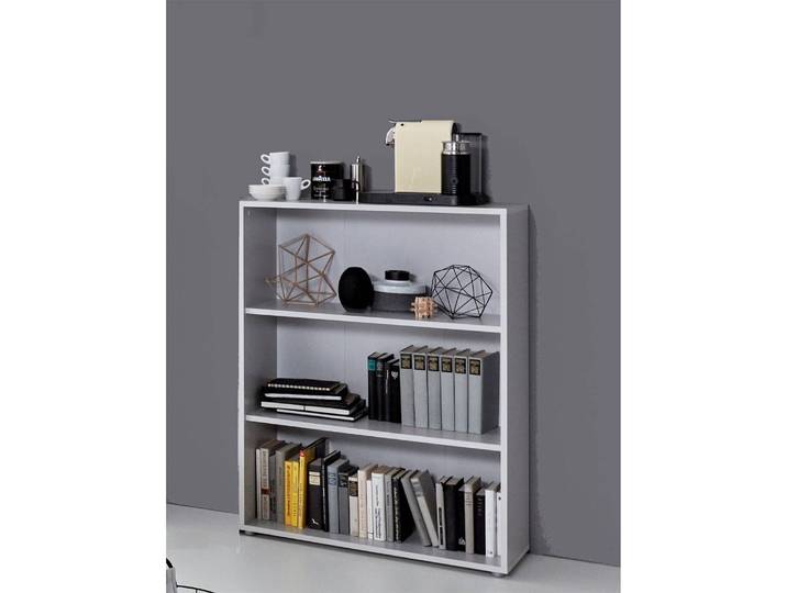 Regal I Spanplatte, melaminbeschichtet Grau/Hellgrau 85cm