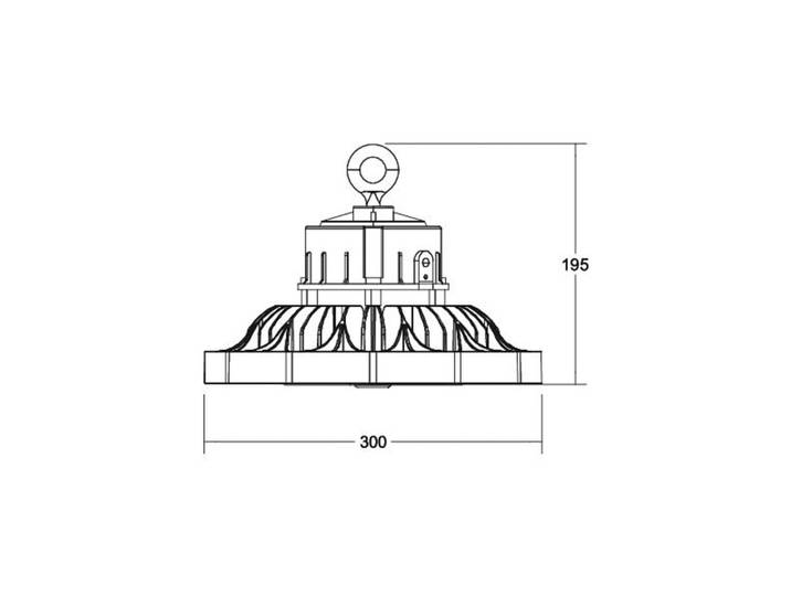 BRUMBERG LED-hoogbouwspot Sol Midi, DALI, multilumen dimbaar, zwart, Aluminium, Hal schijnwerper