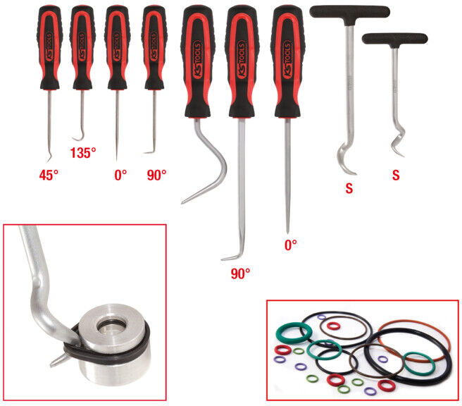 Jeu de crochets MASTER, 9 pcs ; KS Tools (550.1070)