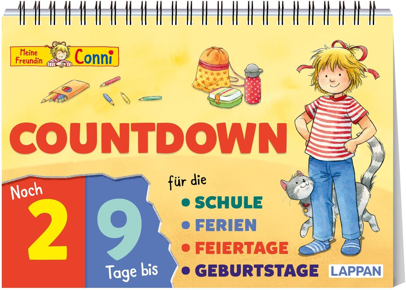 Countdown für die Schule mit Conni: Aufstellbuch mit Klappen für Feiertage, Geburtstage und Ferien - Preis vom 11.10.2026 15:43:13 h