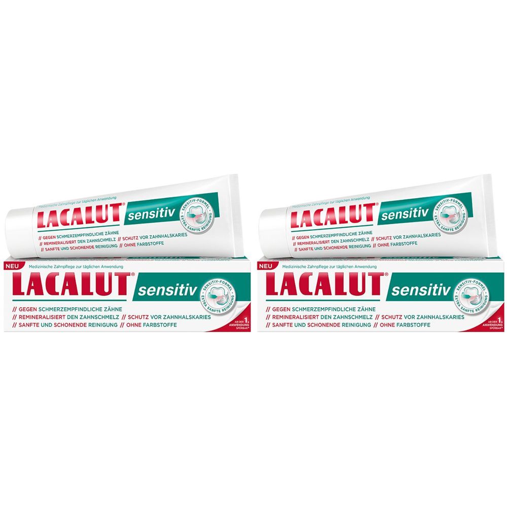 Lacalut Sensitiv x2 2x75 ml Zahncreme