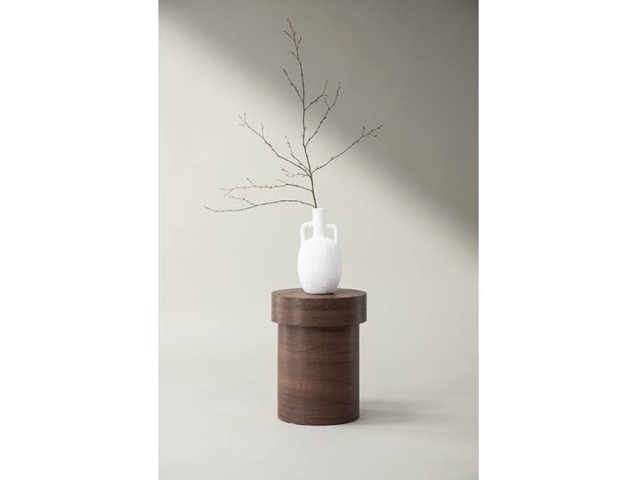 Beistelltisch VENTURE HOME Malung, kompakter runder Beistelltisch, FSC, Ø 35 cm , braun (braun, braun, braun), B:35cm H:45cm T:35cm, Tische, Beistelltisch, Ablagetisch, MDF, rund, schlicht, kompakt, modern