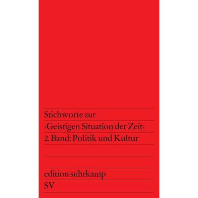 Stichworte zur »Geistigen Situation der Zeit«, Set von Jürgen Habermas, Suhrkamp, 978-3-518-11000-3