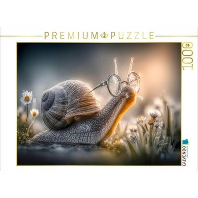 CALVENDO Puzzle Eine Schnecke | 1000 Teile Lege-Größe 64 × 48 cm Foto-Puzzle für glückliche Stunden, von , Calvendo Puzzle