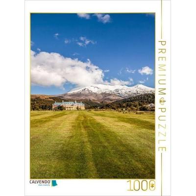 CALVENDO Puzzle Hotel Chateau Tongariro im Tongariro Nationalpark, North Island, Neuseeland | 1000 Teile Lege-Größe 64 × 48 cm Foto-Puzzle für