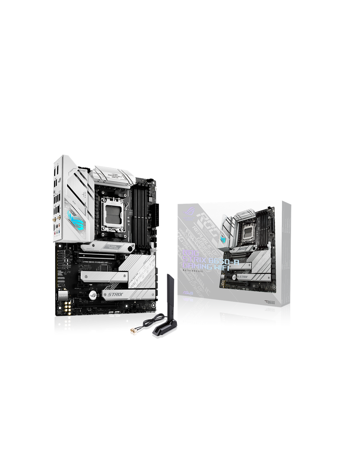 ASUS ROG STRIX B650-A GAMING WIFI Mainboard - AMD B650 - AMD AM5 - DDR5 RAM - ATX