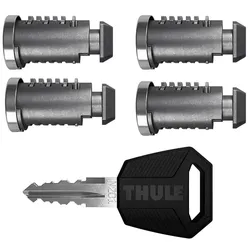 Thule One-Key-System 4 Schlösser schwarz/silber