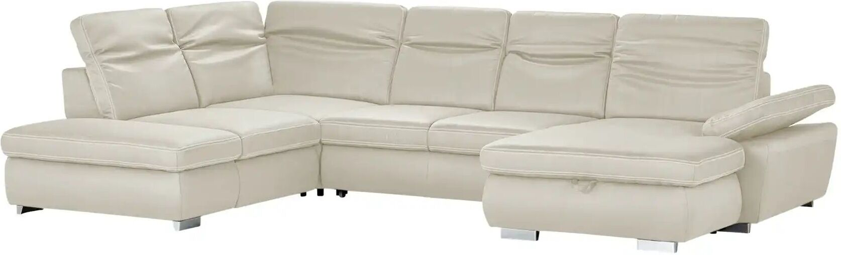 Lounge Collection Wohnlandschaft mit verschiedenen Funktionen Amanda ¦ creme ¦