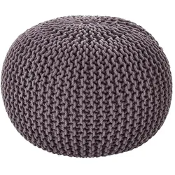 como Pouf  Strick ¦ grau ¦ Maße (cm): H: 45  Ø: 65.0