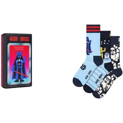 Happy Socks Herren Socken, 3er Pack - STAR WARS, Geschenkbox, Motivsocken Star Wars / 41-46