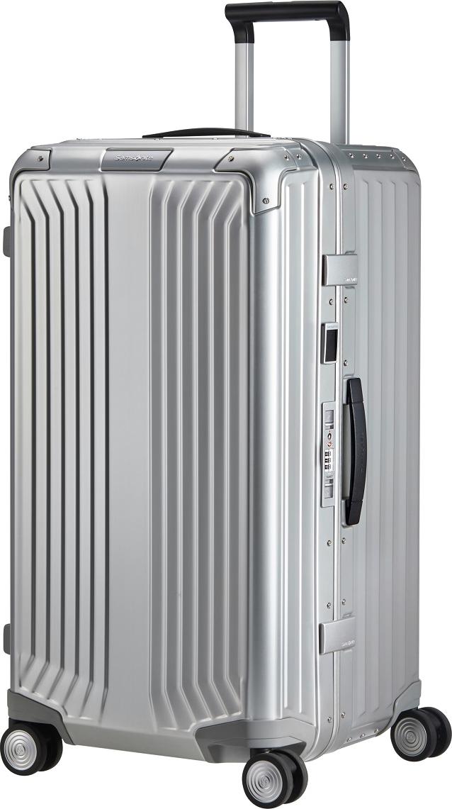 Samsonite Lite-Box Alu Spinner Trunk 74 cm mit TSA-Zahlenschloss aluminium