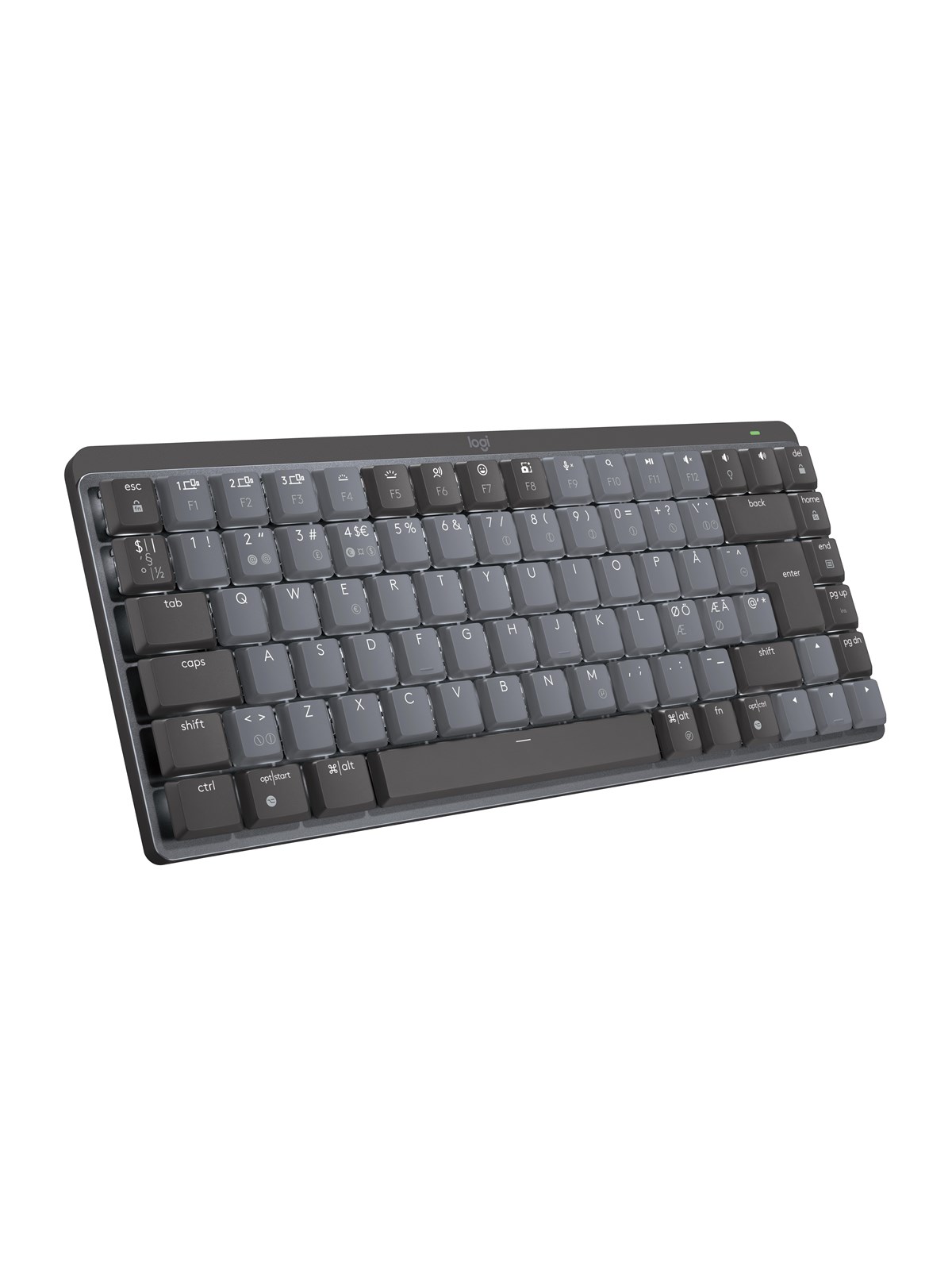 Logitech MX Mechanical Mini Minimalist Wireless Illuminated Performance Keyboard Graphite - Linear - DE - Tastatur - Deutsch - Schwarz