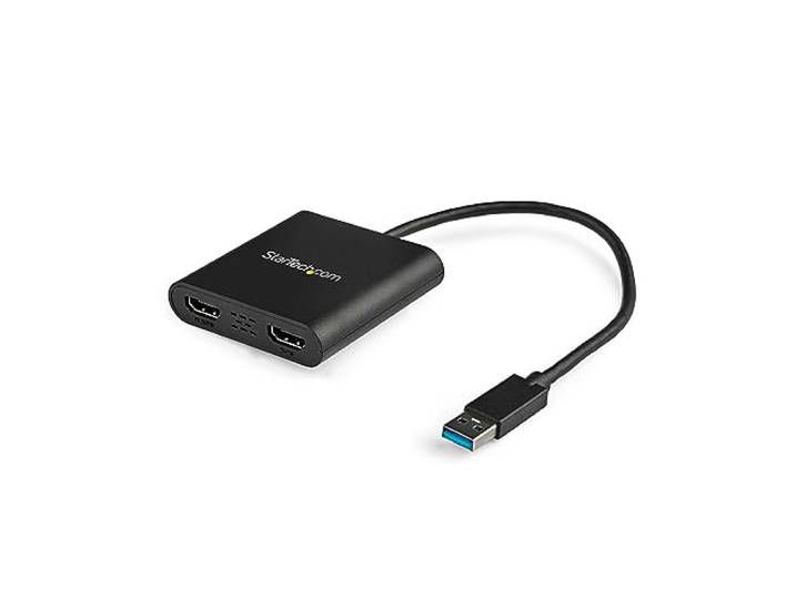 StarTech Dual Monitor USB-A 3.0 naar 2x HDMI Adapter, 4K 30Hz + 1080p 60Hz