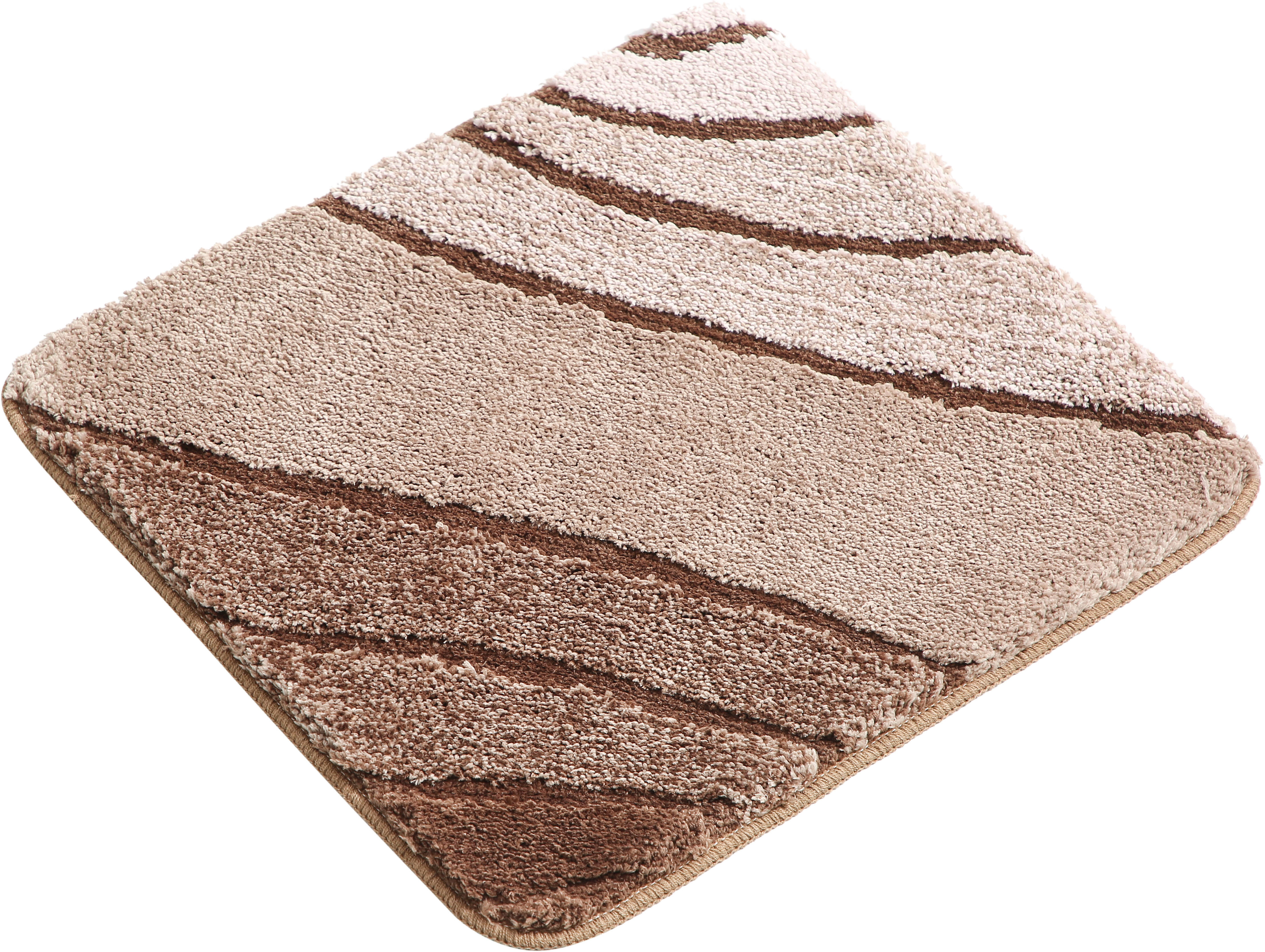 Badematte GOODPRODUCT "Josie, Badvorleger, Badezimmer Teppich" Gr. 61, beige (verlauf beige), H:20mm, Polyester, Badematten, Badematte, Badteppich, Badematten, rechteckig, rund & als 3-tlg. Set erhältlich verlauf beige rechteckig (40cm x 50cm )