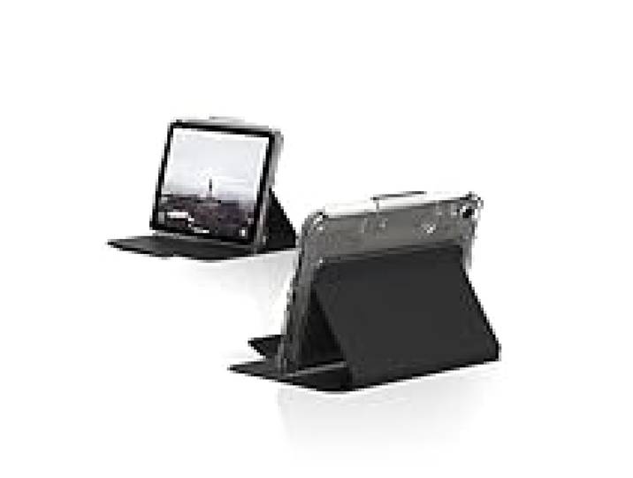 Urban Armor Gear U by UAG [U] Lucent Etui Apple iPad Mini 6 Coque (2021 / 6ème génération) [Fonction Stand, Wake/Sleep, Rabat Frontal magnétique, Apple Pencil Support] Noir (Transparent) 12328N314040