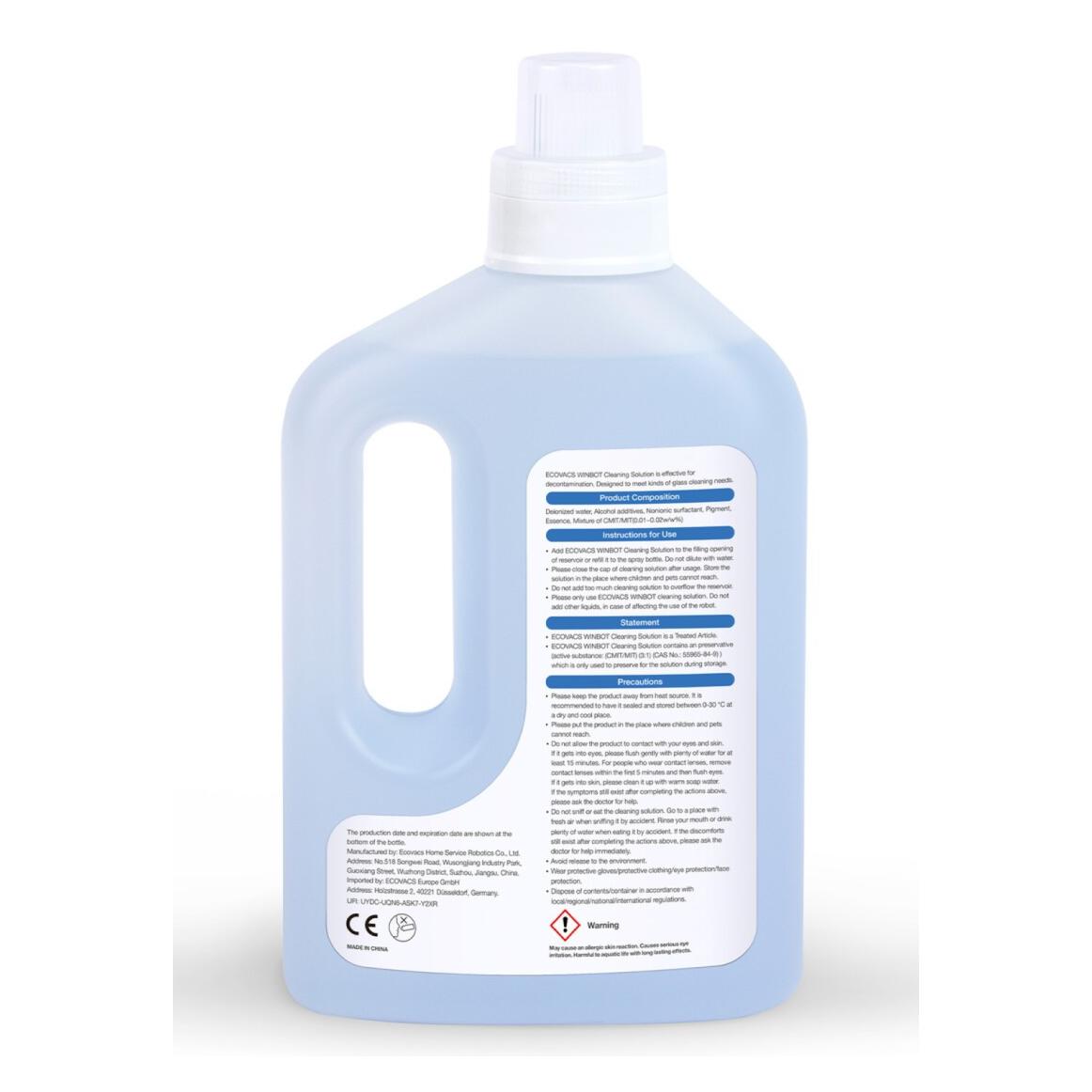 Ecovacs Multipack 3x 1000 ml 1 L W-SO01-0007 Reinigungslösung Staubsaugerroboter (W-SO01-0007_3er)
