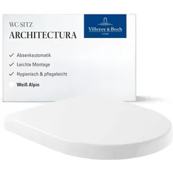 Villeroy & Boch, WC Deckel, Architectura WC-Sitz, mit Absenkautomatik und abnehmbaren Sitz