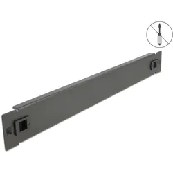 DELOCK 19" Netzwerkschrank Blindabdeckung 1 HE schwarz