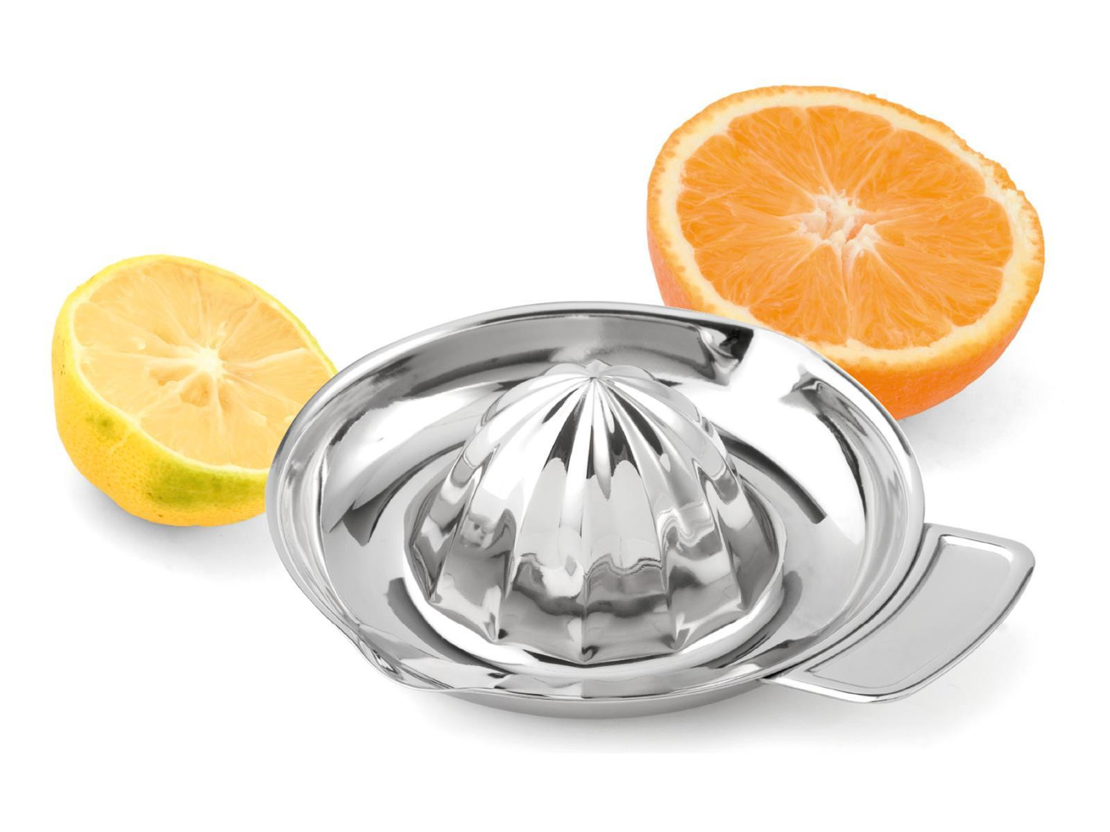 Citruspers van roestvrij staal wit