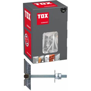 Tox Dübel 023100171, Federklappdübel Spagat Pro M8, 20 x 100mm, Hohlraumdübel, 10 Stück