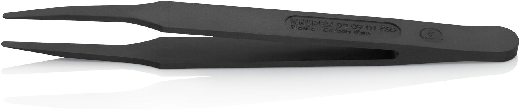 KNIPEX 92 09 01 ESD Kunststoffpinzette ESD Glatt 115 mm)