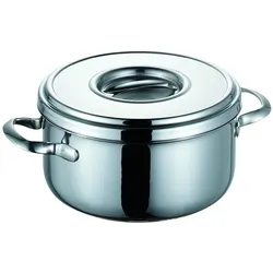 Schulte-Ufer Edelstahl Bratentopf Romana, Pfanne + Kochtopf, Silber
