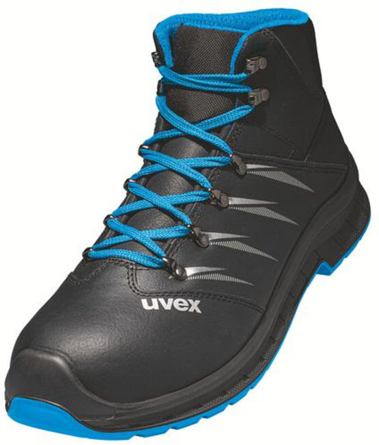 uvex Bottes 2 trend S3 69353 bleu noir largeur 12 taille 43 (6935343)