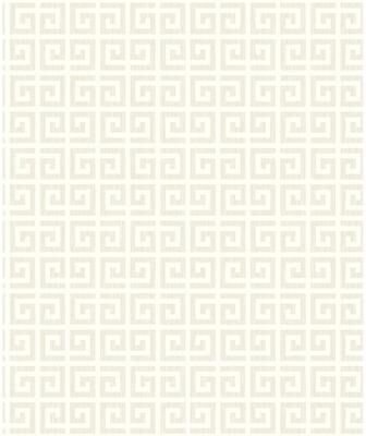 Seabrook Designs Major Greek Key Non-Woven Unpasted Wallpaper
