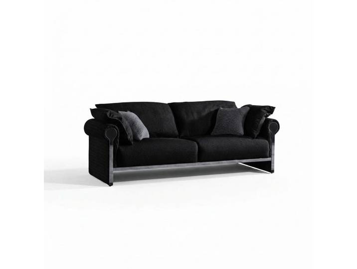 JVmoebel 3-Sitzer Graues Holz-Textil Sofa mit modernem Design und eleganter Ästhetik, 1 Teile, Made in Europe