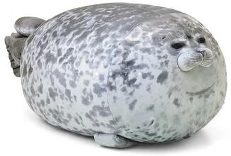 Uplifted Finds Angry Blob Seal Plush Pillow Chubby 3D Sea Lion Doll 40 Cm angry