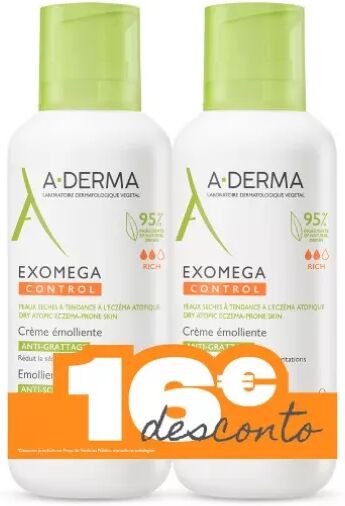 A-Derma Exomega Control Crema Emoliente 2x400ml