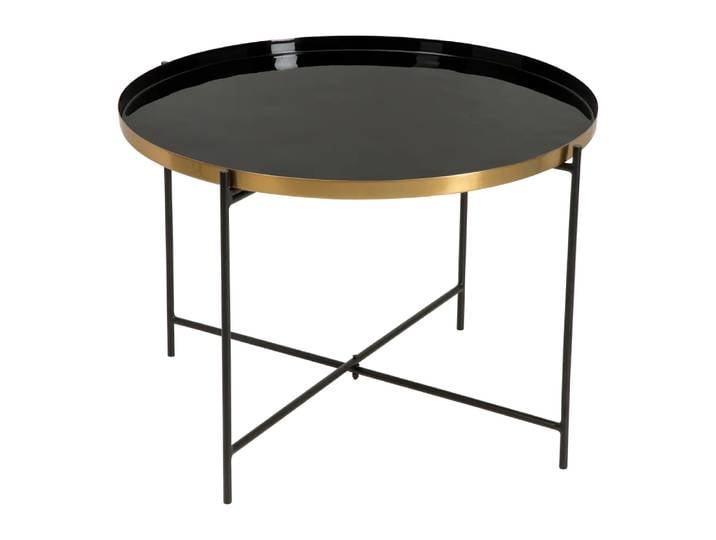 Beistelltisch Neville, Johann Jakob, schwarz/gold, Metall