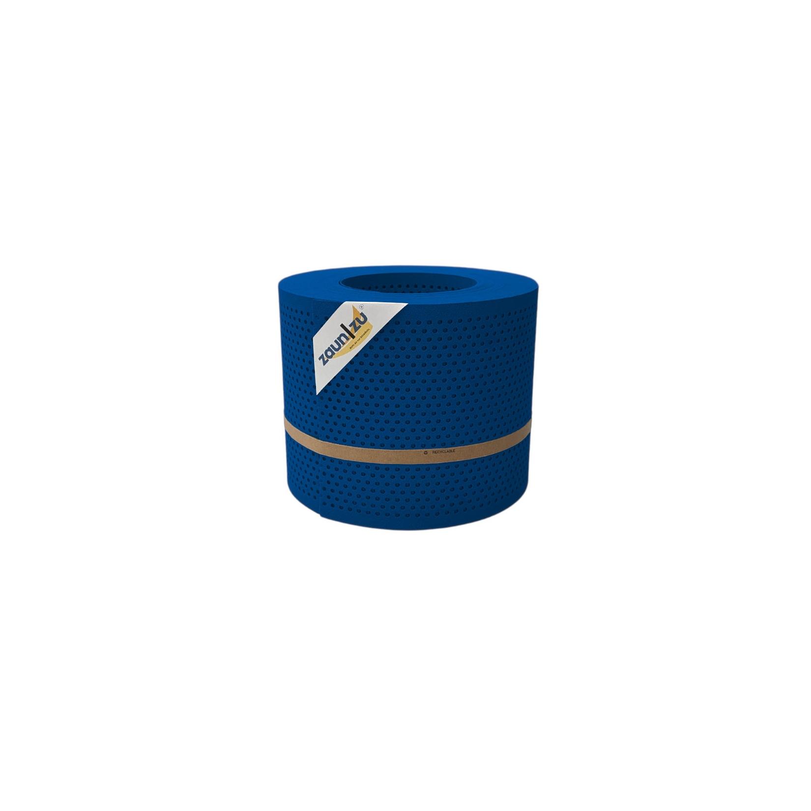 zaun zu® Sichtschutzstreifen PP Premium Gelocht 20 Prozent Streifen Enzianblau 26m